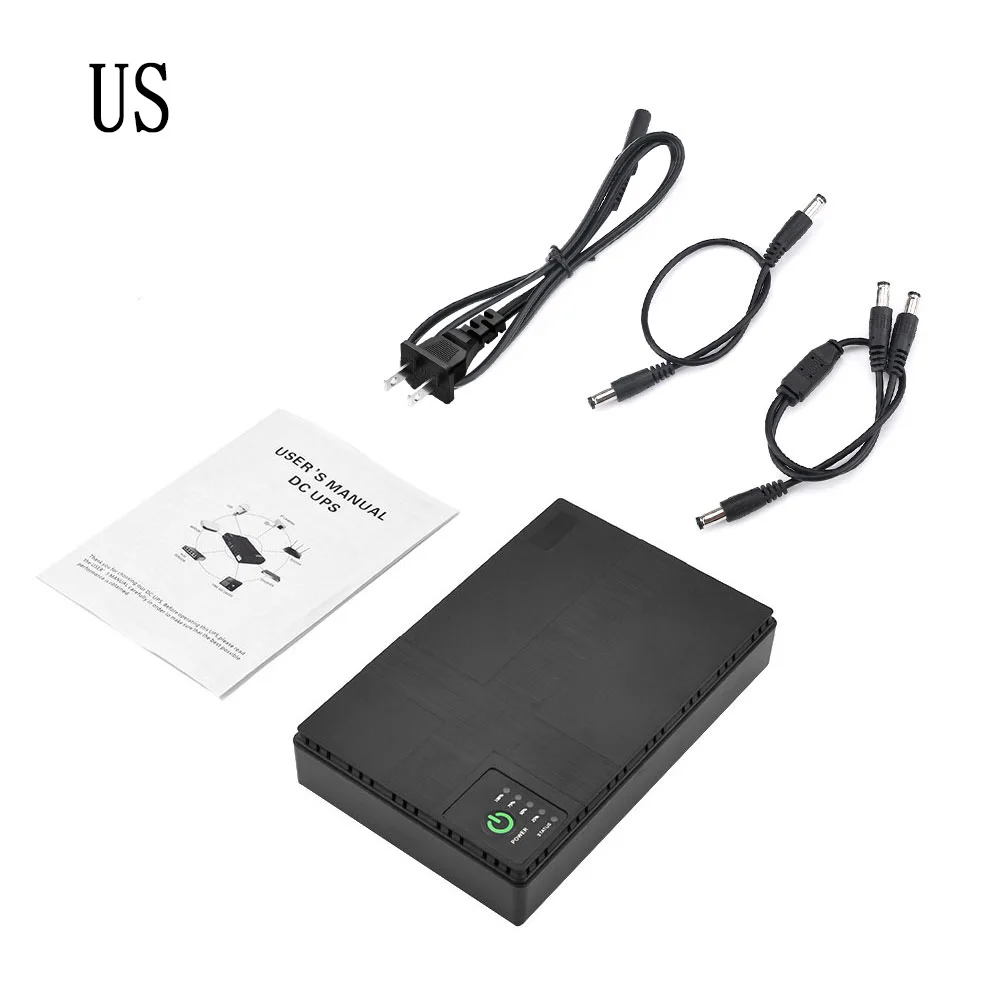 Description Picture 3 of item1018P DC Uninterruptible Power Supply UPS Router Built-in Adapter 10400mah Standby Power Supply 5V 9V 12V 15V 24V 1A 2A US Plug