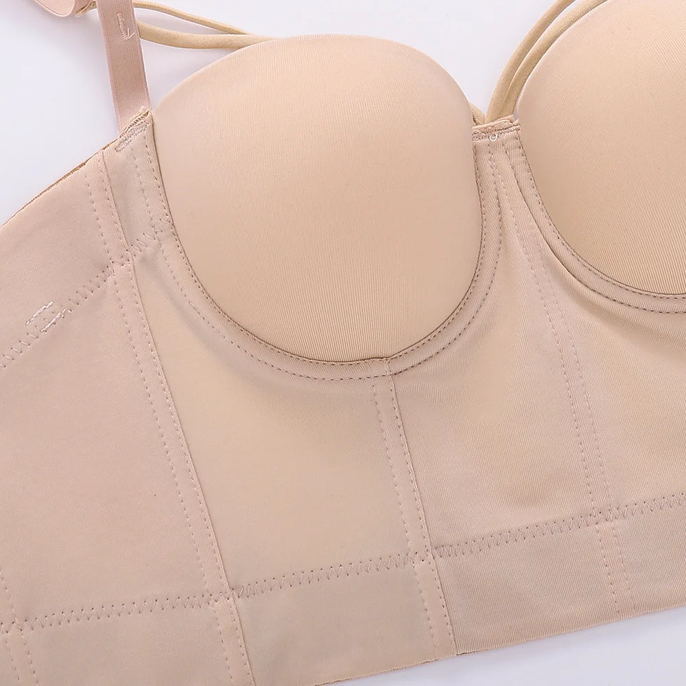 Plus Size S-3XL Sexy Hollow out Women Corset Lady Bralette Girl Party Strap Push Up Bustier Multi Color Crop Top Female Bra Vest - Image 2