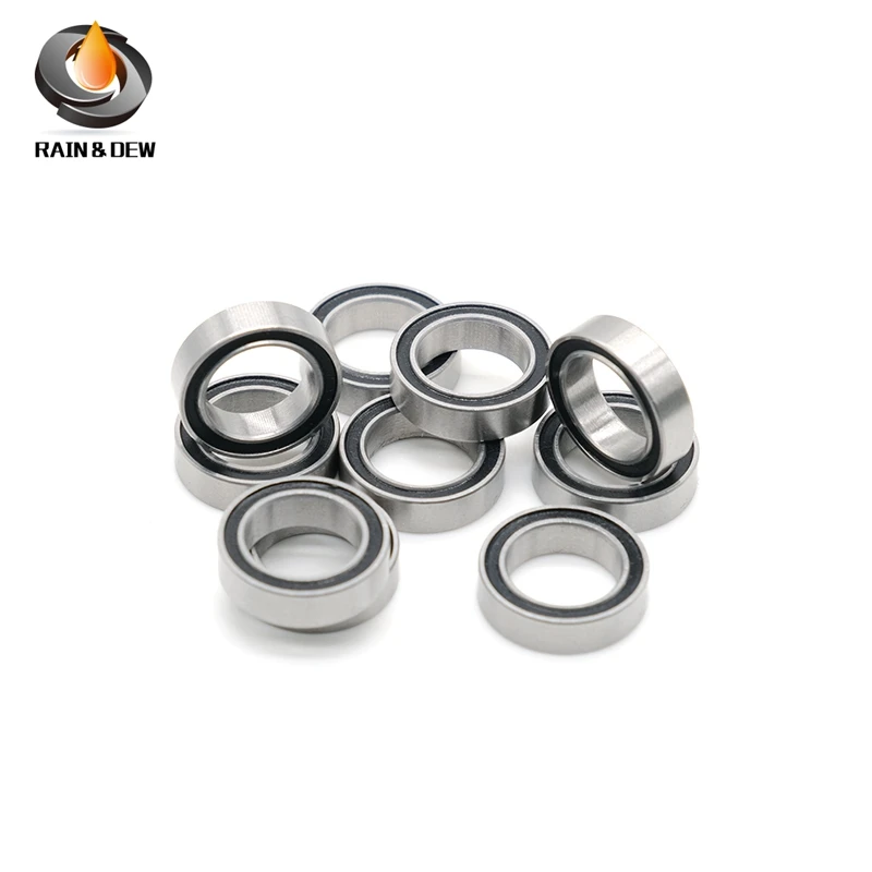 Rolamento de Esferas Profundo do Sulco do Selo de Borracha Diminuto Alta Qualidade Abec7 67002rs 6700rs 6700 2rs rs 10x15x4 mm 10 Pcs