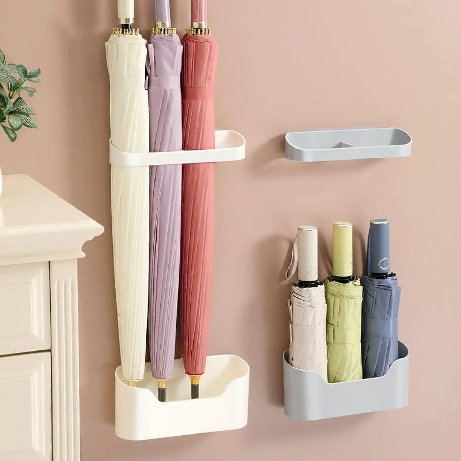 Umbrella Holder Umbrella Holder Wall Hanging Adjustable Entryway Simple for Long and Short Removable Organizer Shelf