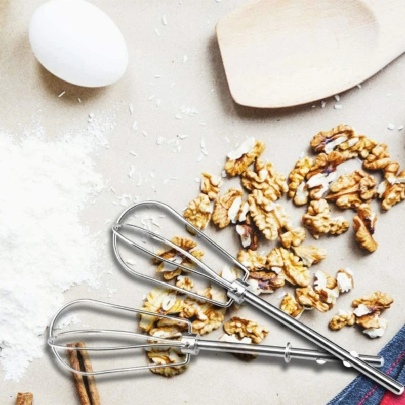 Set of 2 Electric Food Mixer Heads Handheld Eggs Beater Heads Stainless Steel Eggs Mixer Accessories Beater Part cooking