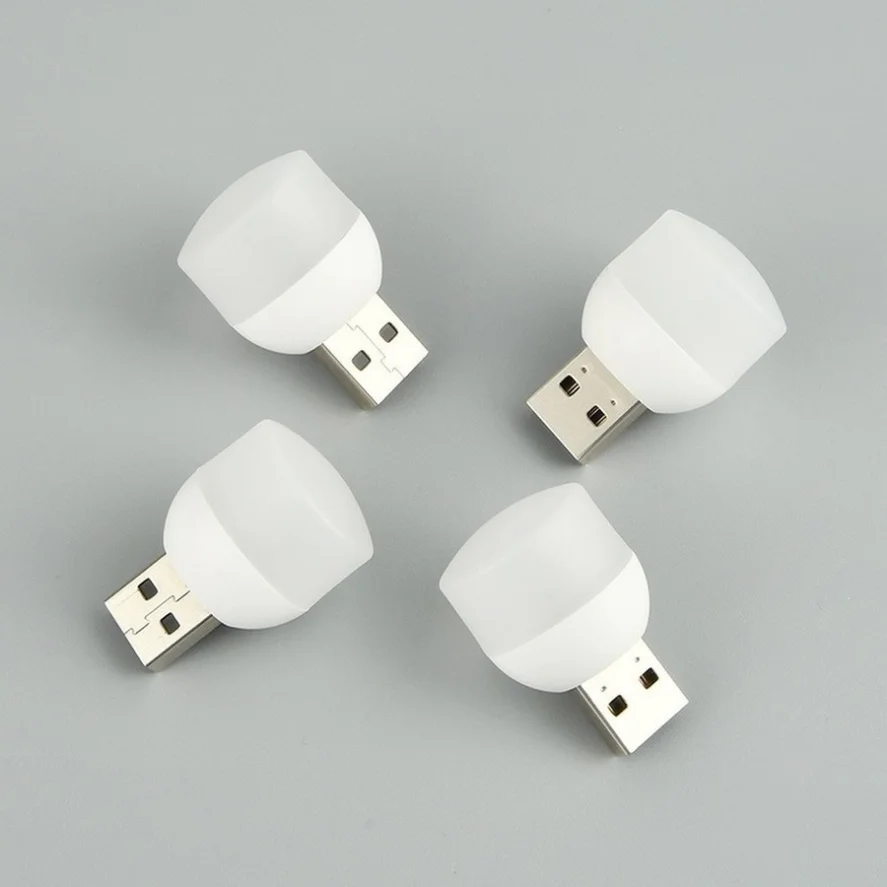 LED Light Small USB Plug Night Light Computer Mobile Power Charging Mini Book Lamps Eye Protection Square Reading