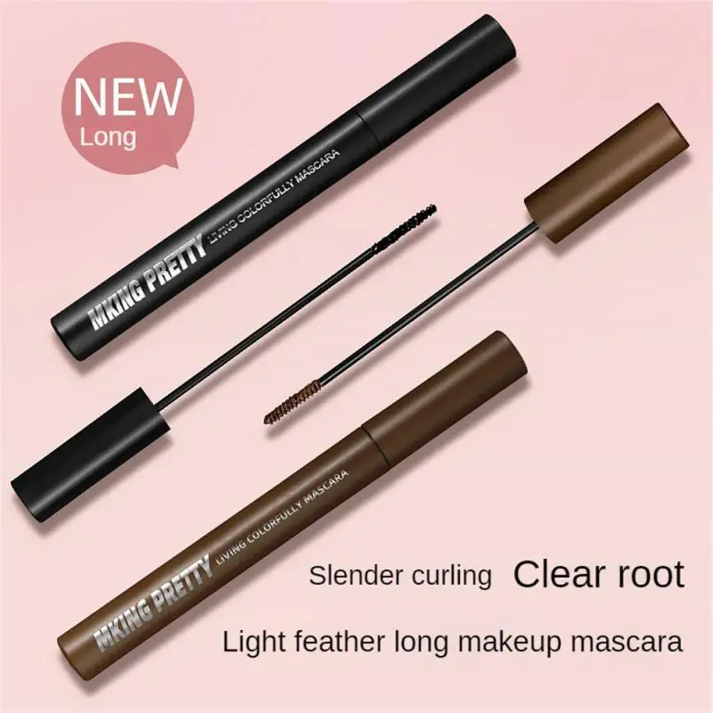 4 Colori Mascara Silk Allungamento Mascara Slim Brush Head Extension Ciglia Mascara A Lunga Durata Waterproof Eye Lashes Makeup