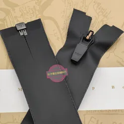 YKK Black Waterproof Open Zipper with Ancient Copper Leather Pull, Various Lengths - 100CM (DSBYG X6)
