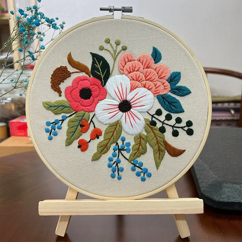 Kit Punto Croce Prestampato Artcici – Volpe Tra I Fiori, 75x40 Cm, 11 Ct. Per Principianti, Con Fili Ordinati E Aghi. Istruzioni Incluse.