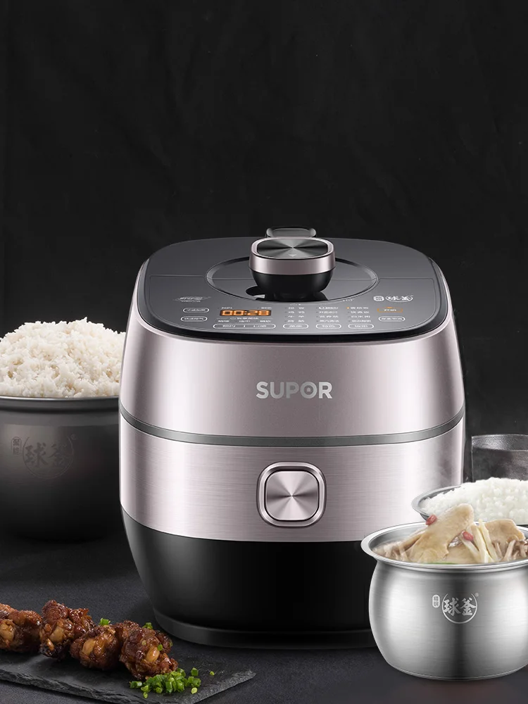 

Electric Pressure Cooker Large Capacity 5L Liter Smart Home Multi-Functional Rice Cookers Appointment Timing Stainless Steel