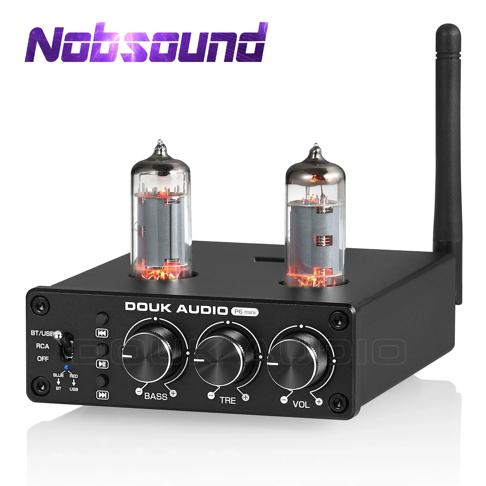 NobsoundHiFiValveTubePreampBluetooth50ReceiverHomeStereo