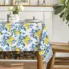 Classical Iris Pattern Lemon Rectangle Waterproof Tablecloth Party Decor Washable Kitchen Dining Tablecloth Wedding Decorations 4