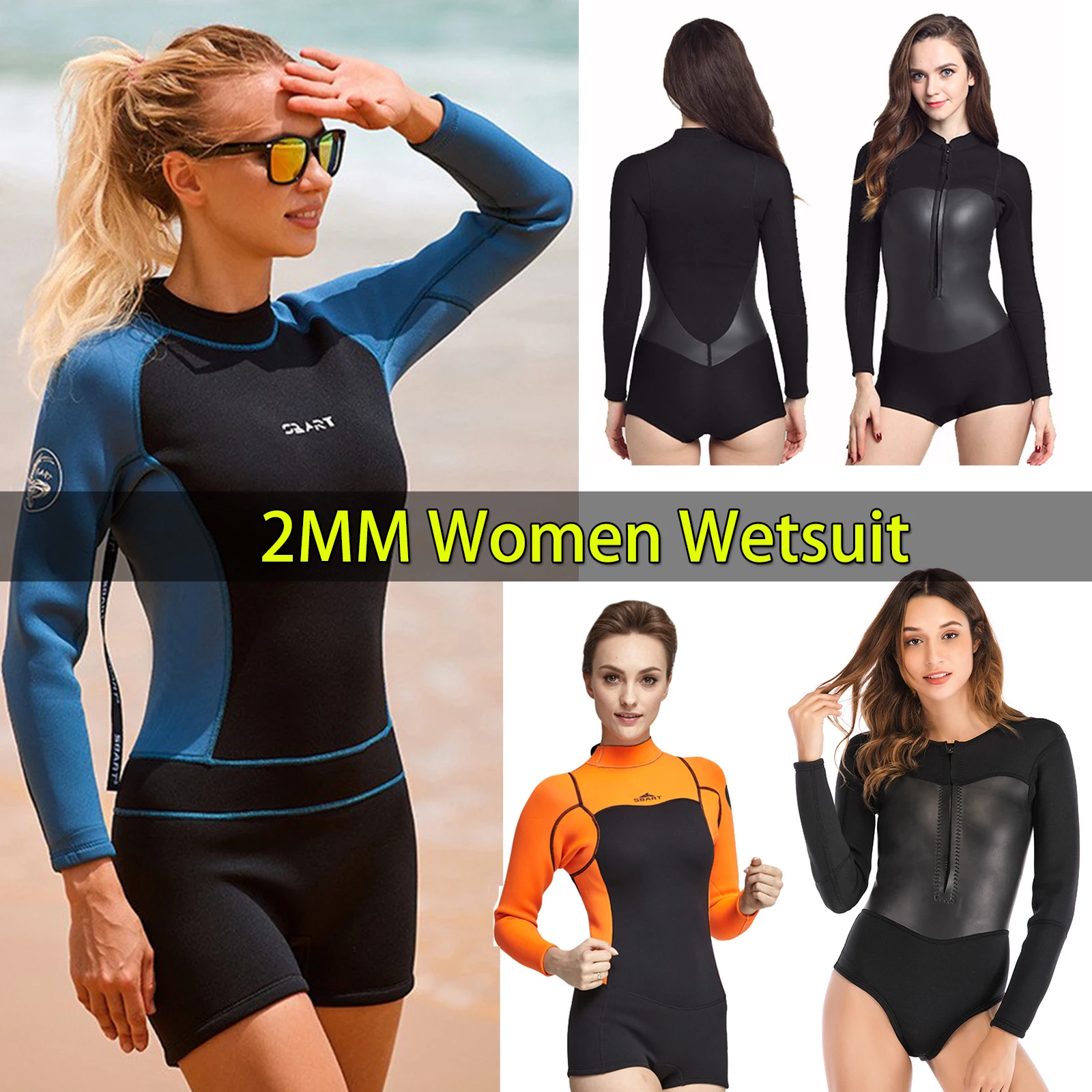 Shorty Wetsuits MWTA Wetsuit Women Shorty Neoprene
