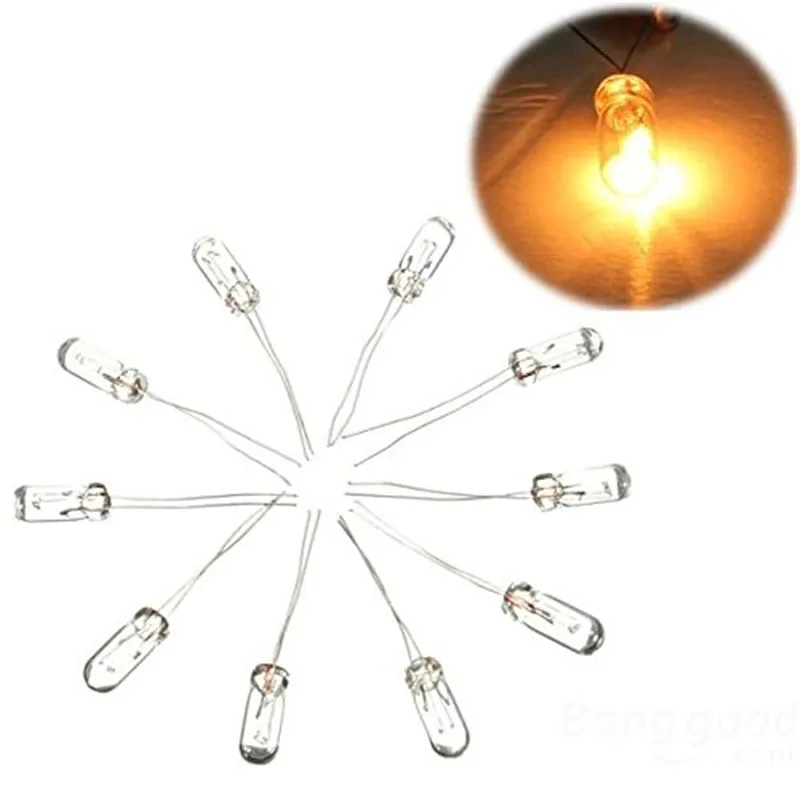 25개/세트 3mm 4mm 5mm 투명 12V 미니 밀/쌀 전구 GM GMC 쉐보레 혼다 토요타 차량용 에어컨 라디오 스위치 버튼 전구