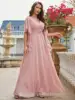 Unithorse Pearls Detail Butterfly Sleeve Chiffon Bridesmaid Dress 5