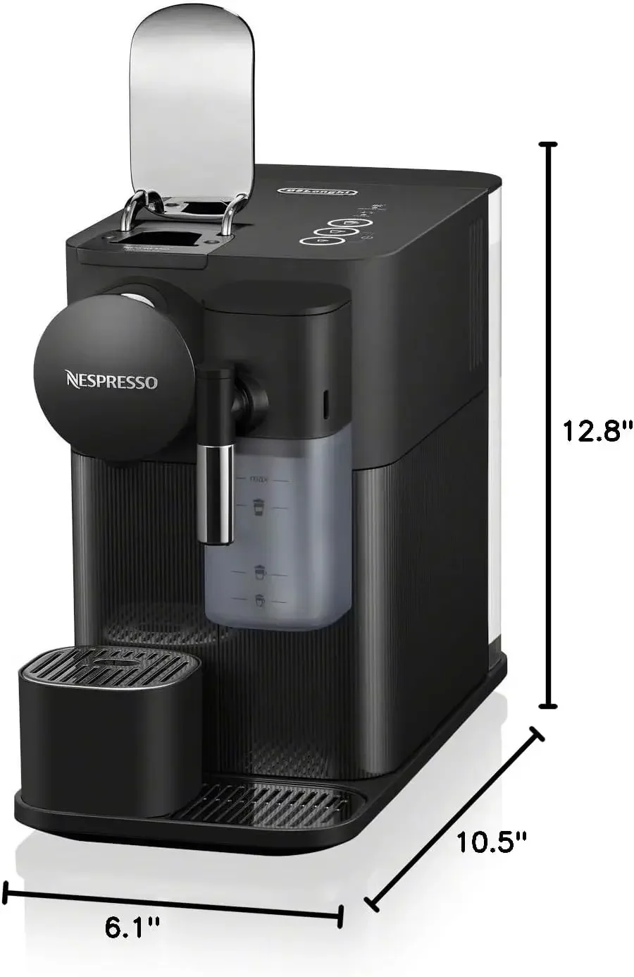 Lattissima One Original Espresso Machine with Milk Frother by De'Longhi, Shadow Black 6