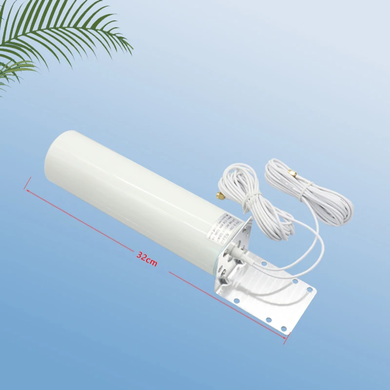 Dual Cable 5G 4G LTE 3G GSM Omni WiFi Aerial 600~4900Mhz IP67 Outdoor Waterproof AP Amplifier Antenna With TS9 SMA RPSMA 2*2pcs wifi antenna outdoor antenna lte antenna 4g antenna radio antenna