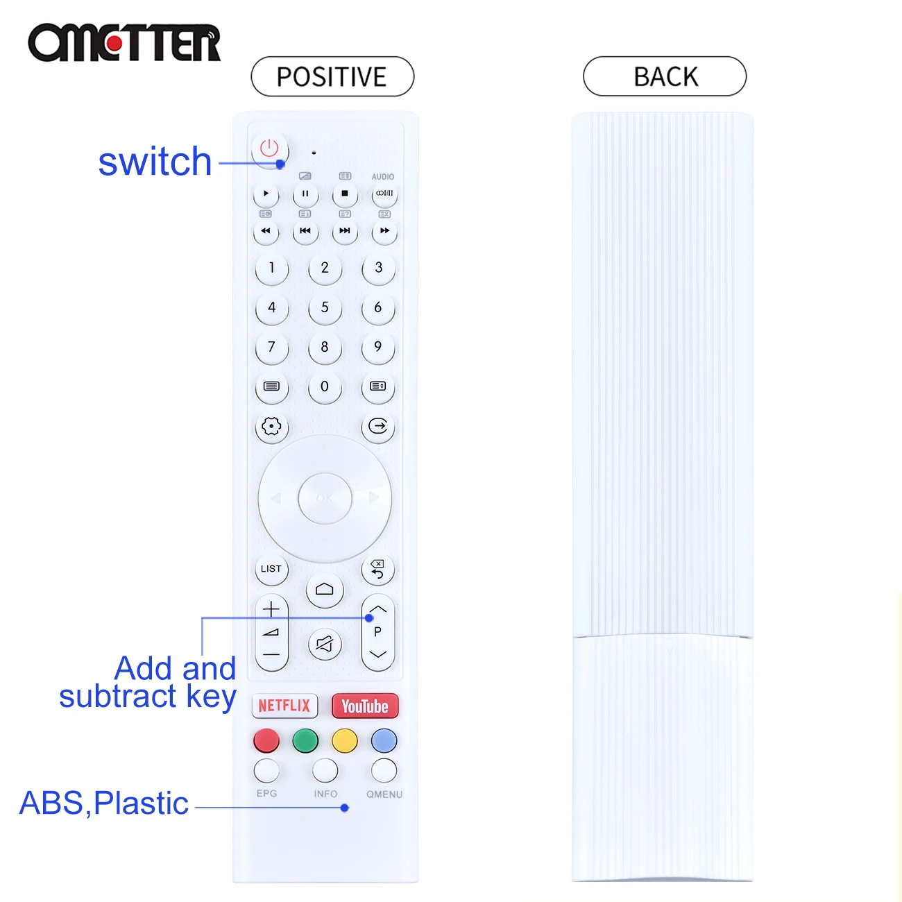 para Aiwa Changhong Chiq Ruba Android tv Controle Remoto U40e6000 U60e6000 50g5s Led55eu7008 Zs-ag7h50uhds Zs-ag7h55uhds - Image 2