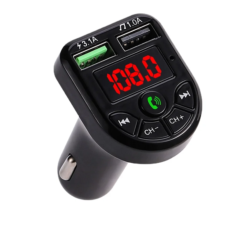 

Car E5 Car MP3 Bluetooth Player FM Transmitter with Card and U Disk Support, Lossless Sound Quality, 12/24V Car MP3