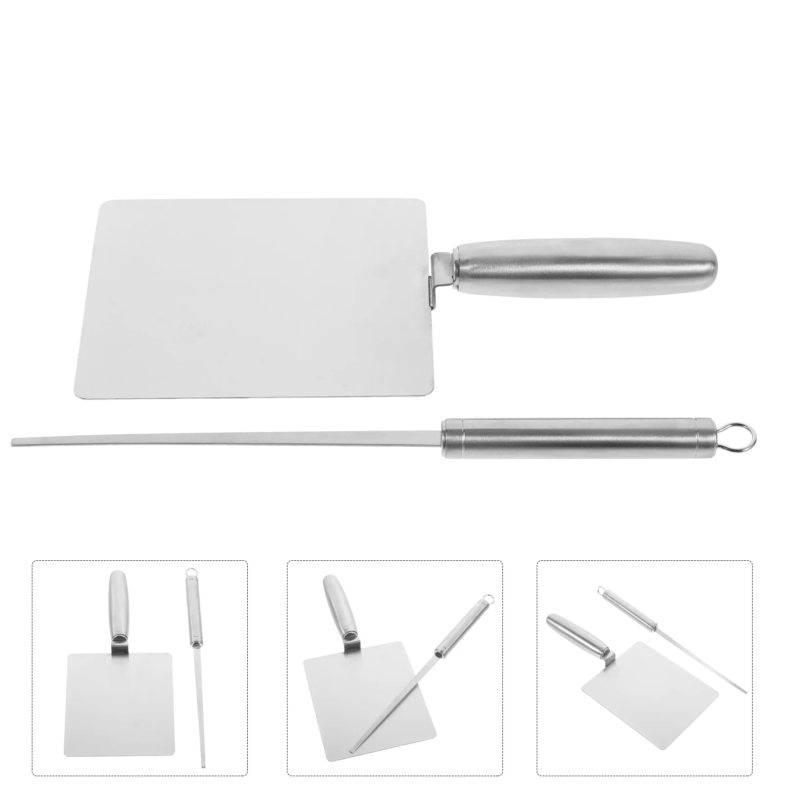 

Tip Board Gnocchi Noodles Butter Paddles Stainless Steel Metal Stick For Making