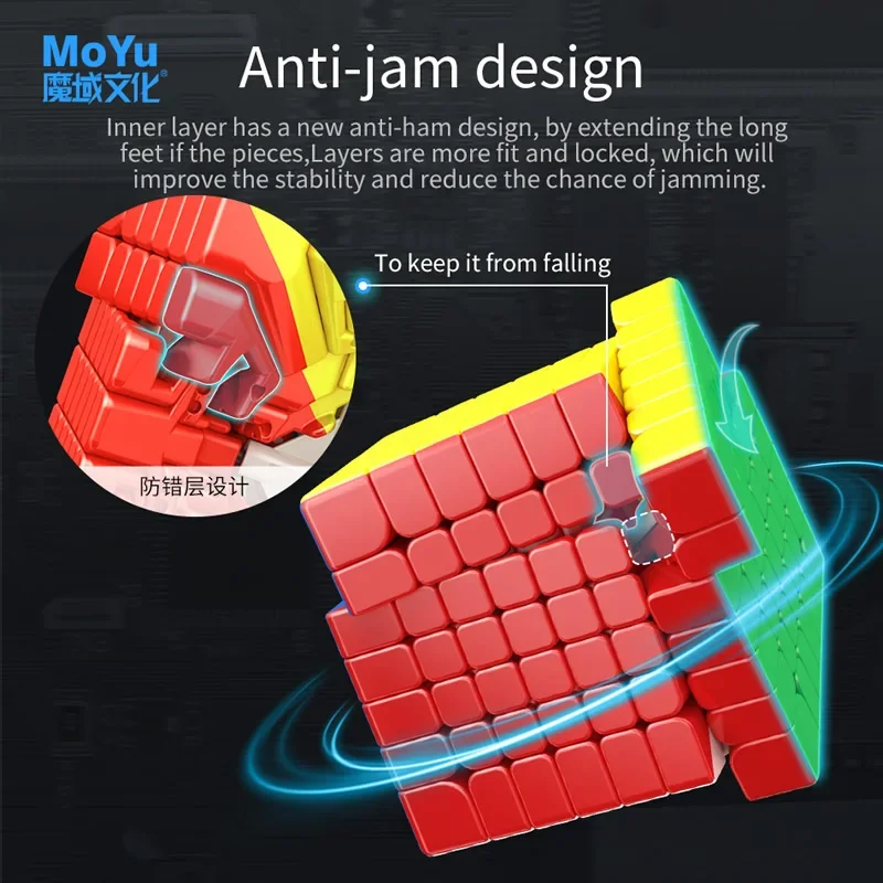 [ECube] MoYu AoFu WRM 7x7x7 Magnetic Magic Cube 7x7 Magnets Professional Speed Cube Puzzle Antistress Toys For Children 4