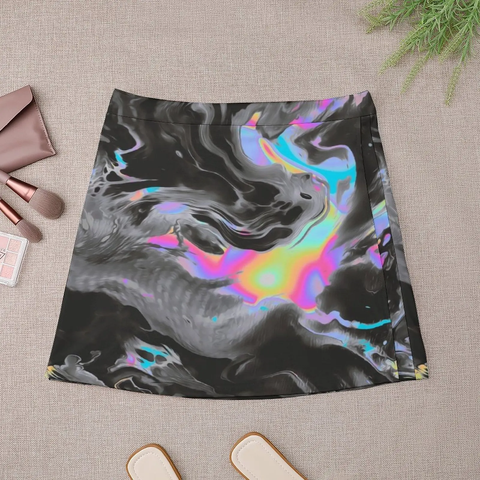 TEACH ME TO FIGHT Mini Skirt Woman clothing Skirt satin skirts for woman women clothes
