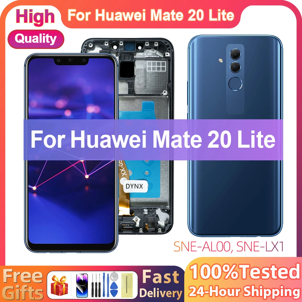 

6,3 "для Huawei Mate 20 Lite, ЖК-дисплей, сенсорный экран, дигитайзер в сборе для телефона, зеркальная фотография, запасные части для ЖК-дисплея