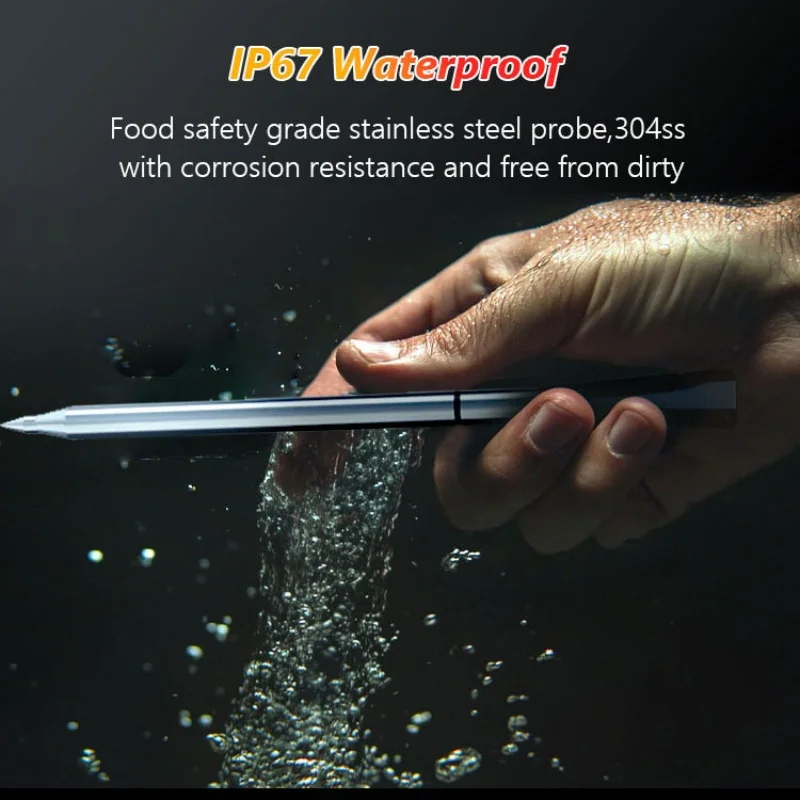 Wifi Food Thermometer Ceramic Probe Kitchen Oven Meat thermometers IP67 Waterproof Digital Display Wireless Bluetooth BBQ 6