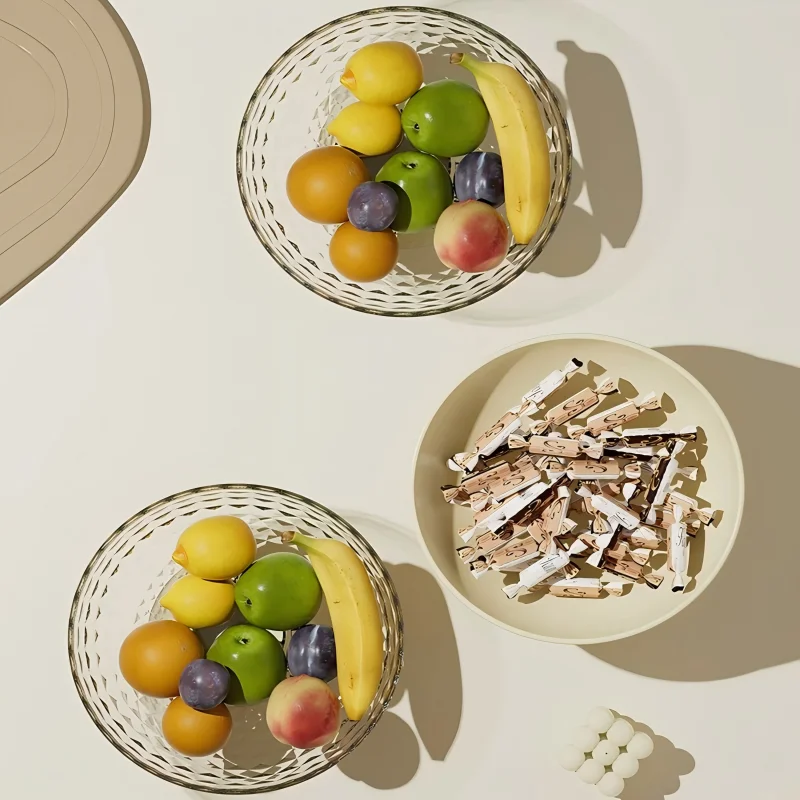 Lnternet Celebrity Fruit Dish,Home Living Room Coffee Table Candy Snack Tray,Light Luxury Wind High Appearance