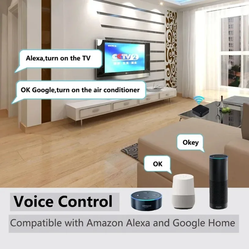 VIKEFON Tuya ZigBee Smart IR Remote Control Universal Infrared Remote Controller for Smart Home Works with Alexa Google Home