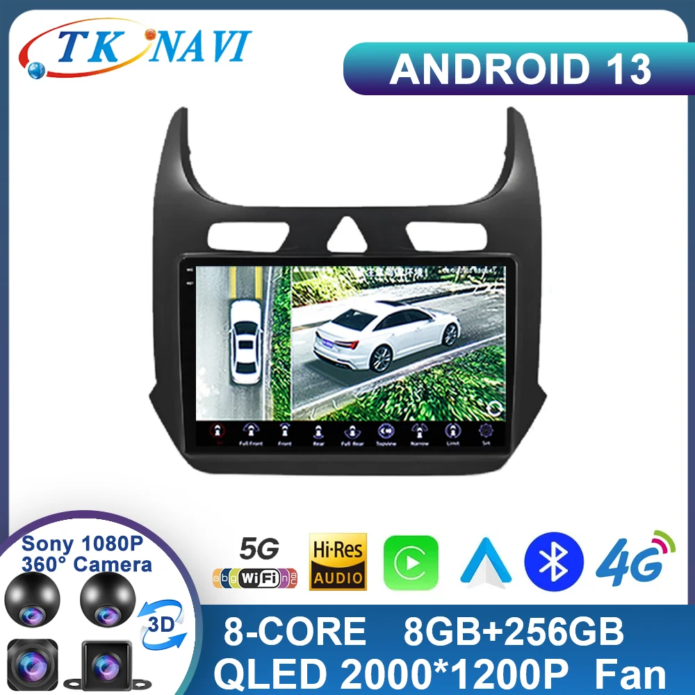 

Android 13 Car Radio For Chevrolet Cobalt 2011-2021 2 Din Carplay QLED Auto DSP 4G WIFI GPS Bluetooth Multimedia Stereo 2K BT