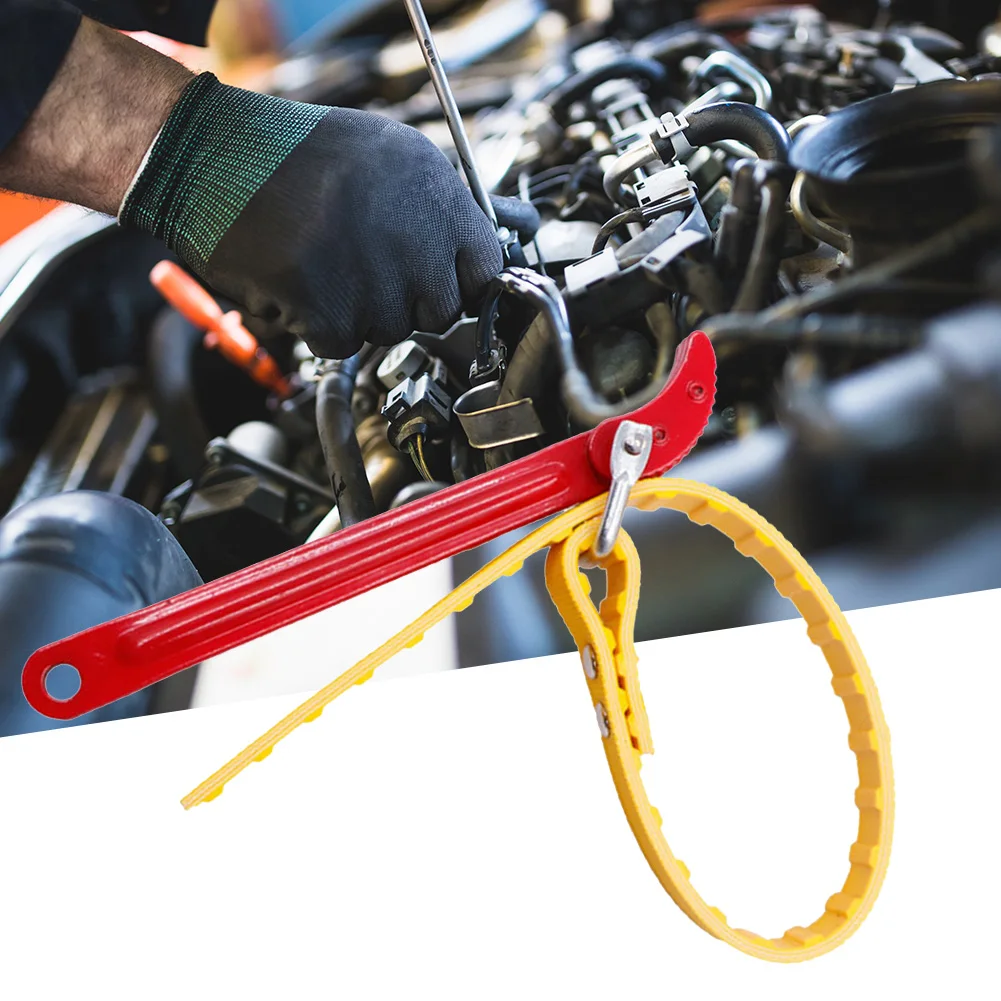 

Adjustable Belt Opener Chain Oil Filter Puller Wrench Socket Removal and Maintenance Tool Belt Wrench Motorcycle Auto Parts