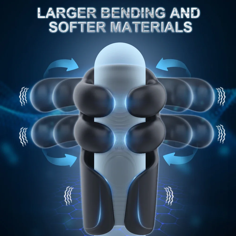 Männlicher Masturbator Exerciser Eichelstimulator Massagegerät Verzögerungstrainer Klopfen Kneifen Vibration Stroker Penis Sexspielzeug für Männer ab 18 Jahren 1