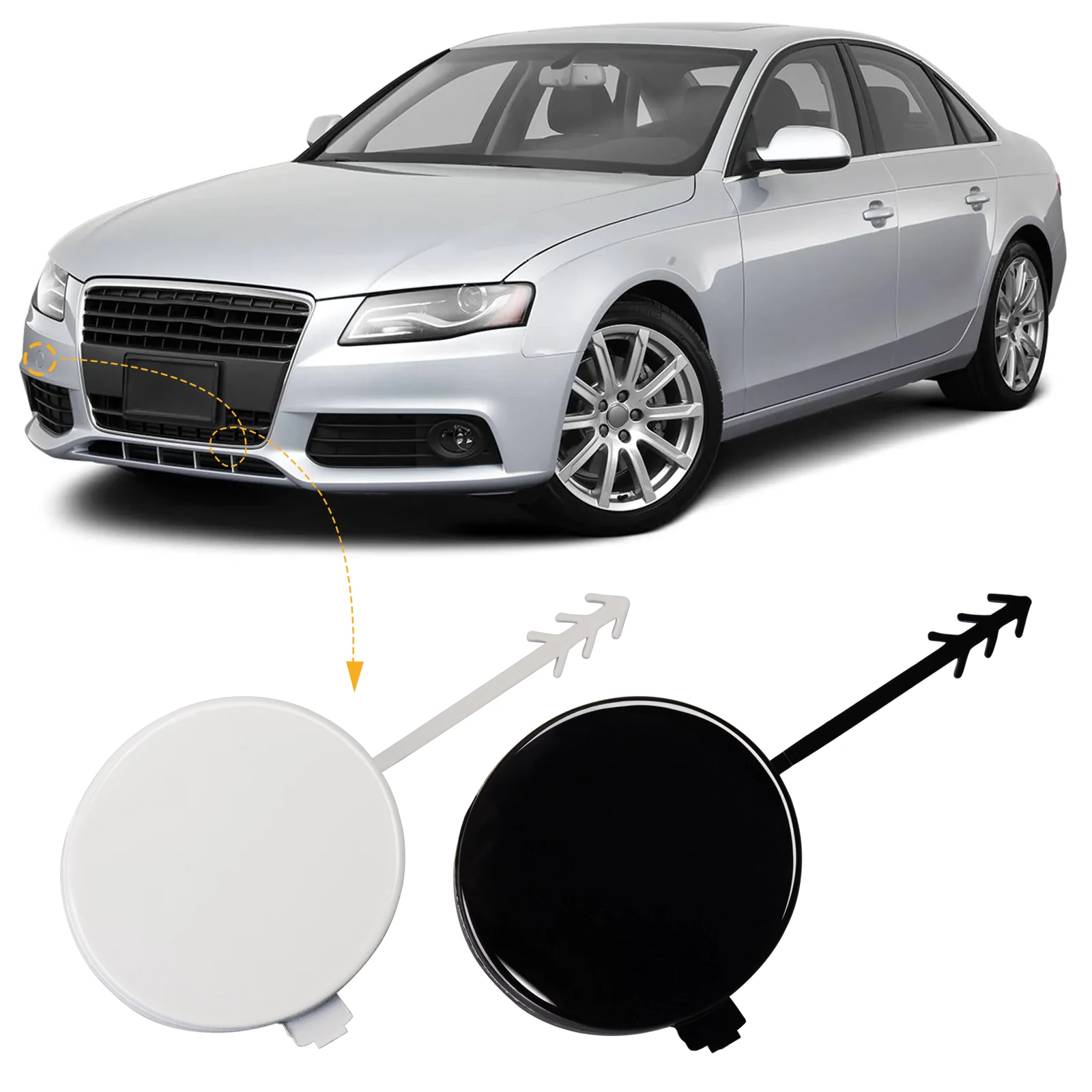 FrontBumperTowHookCapTowingEyeCoverForAudiA4B820082012