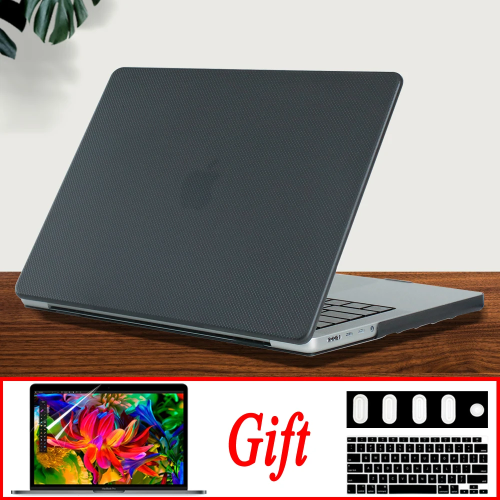 Custodia Per Laptop Anti-Impronta Wave Dot Texture Per Macbook M1 M2 Chip Air 13.6 Pro 14.2,16.2 Retina Touch Bar 11 12 13 15 16 Pollici