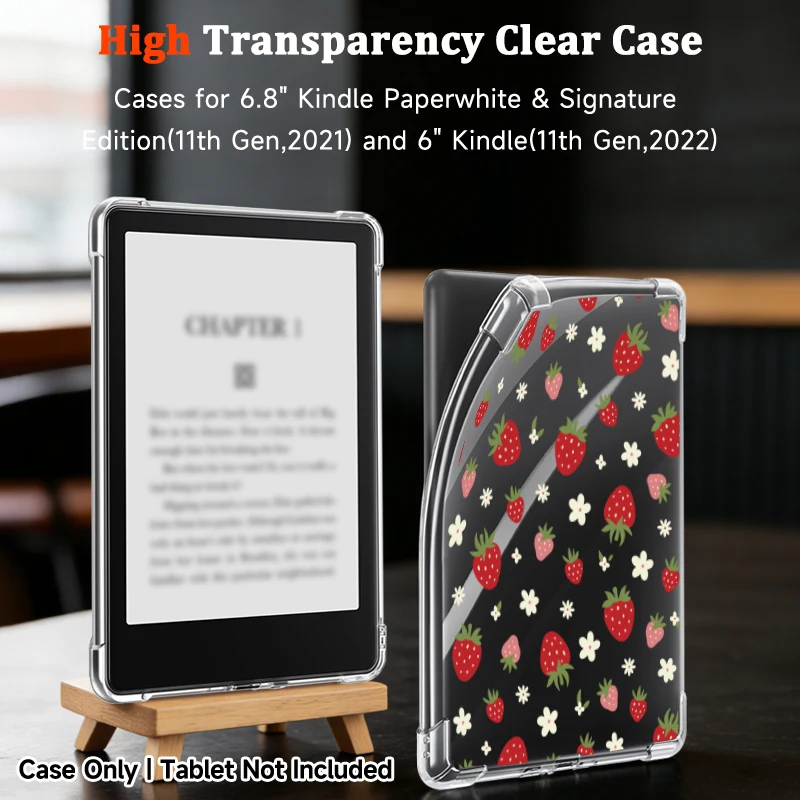 Slim Transparent E-Reader Case - Light Protective Cover
