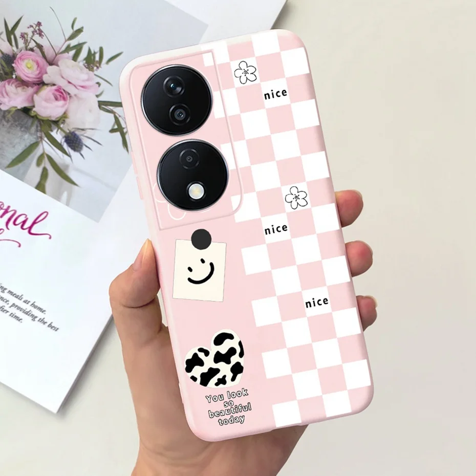 Lovely Printed Candy Color Phone Case - Soft Silicon TPU Shockproof Back Cover