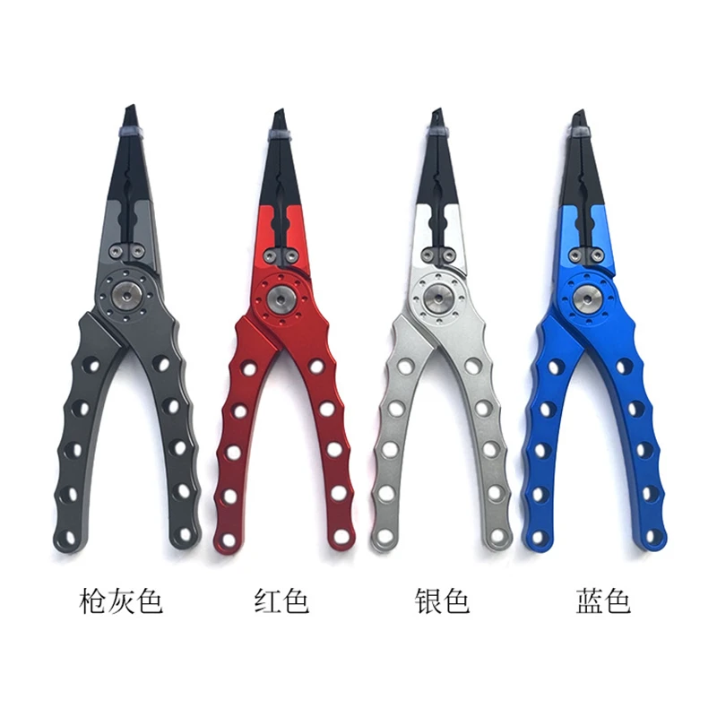 

Y75 рыболовное кольцо плоскогубцы из алюминиевого сплава защелка рыбий контроллер двусторонний блистер лезвие из вольфрамовой стали