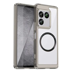 Luxury Slim Transparent Shockproof Phone Case with Lens Protection - Xperia 10 VII (GRAY Magnetic)
