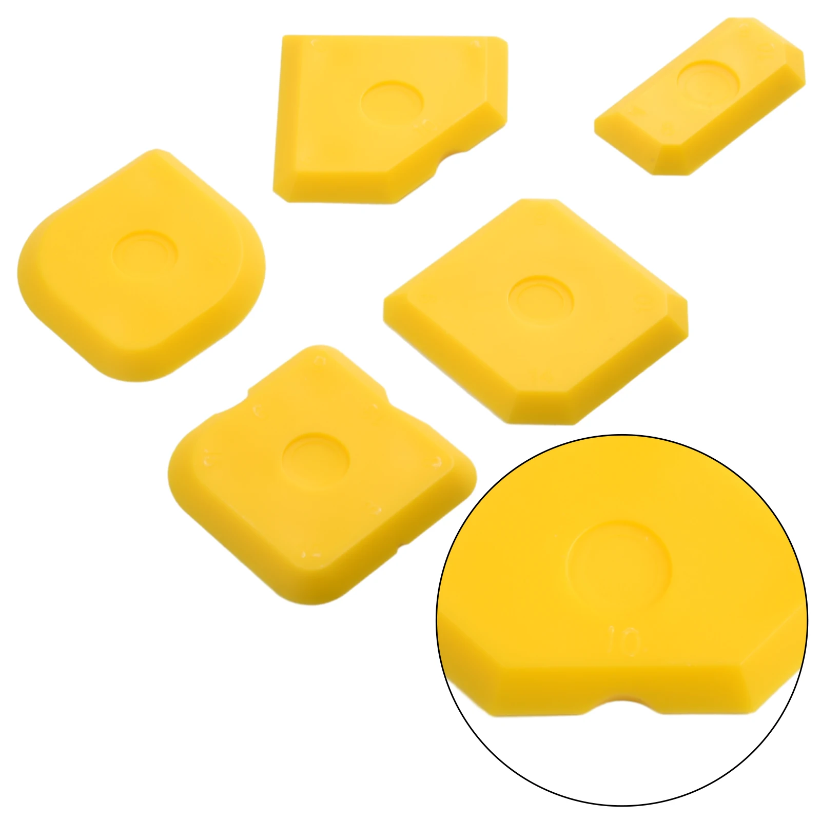 Description Picture 4 of item5pcs Silicone Glass Cement Scraper Joint Sealant Spreader Caulk Tile Grout Applicator Home Cleaning Hand Spatula Tool