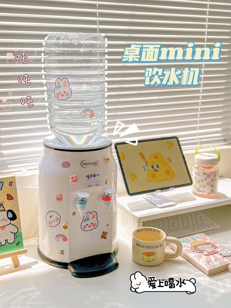 

Mineral water dispenser desktop barreled water for household use, small and heatable, cute student dormitory, instant hot small
