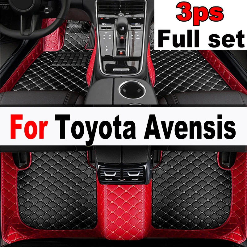 

Car Floor Mats For Toyota Avensis T250 2003~2009 Luxury Leather Mat Durable Waterproof Carpet Auto Rugs Set Car Accessories 2004