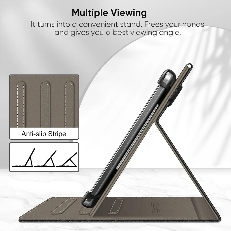 Universal 11 Tablet Cover with Flip Stand, Front Pocket & Stylus Holder
