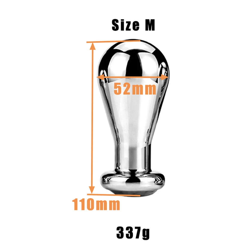 Nuovo Heavy Duty Big Butt Plug in acciaio inossidabile enorme metallo palline anali plug espansione massaggio prostatico per le donne M_voghion.com