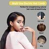 Heating Comb peine caliente alisador de pelo Portable Anti-Scald Comb Beard Press Comb Safety Portable Curling Brush 5