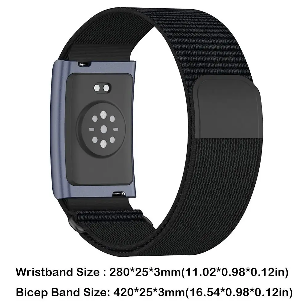 Nylon Sport Bicep Band with Adjustable Loop Design - Breathable Fitness Tracker Strap Replacement