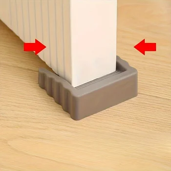 2Pcs Safety Silicone Door Stop Block Wedge Stop Door Stopper Home Office Door Rear Retainer Impact Stopper Rubber Stops No Drill 2
