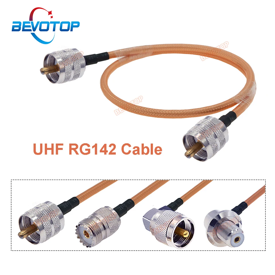 LIANGMEI Qingqing Store RG142. Lungo UHF PL259. Maschio A Lungo - Foto 2