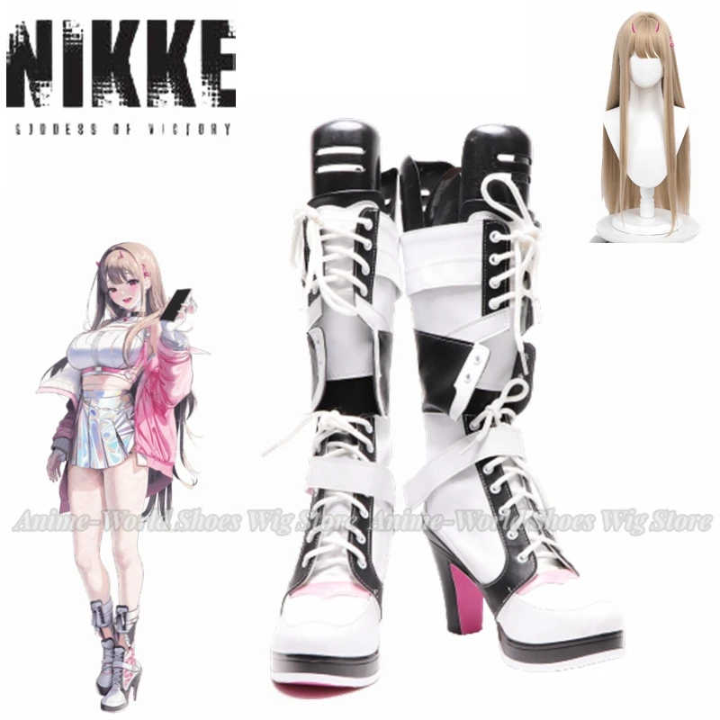 Nuovo gioco NIKKE Boots The Goddess of Victory Account Viper Cosplay Shoes Halloween aksessori Dibuat Sesuai Pesanan