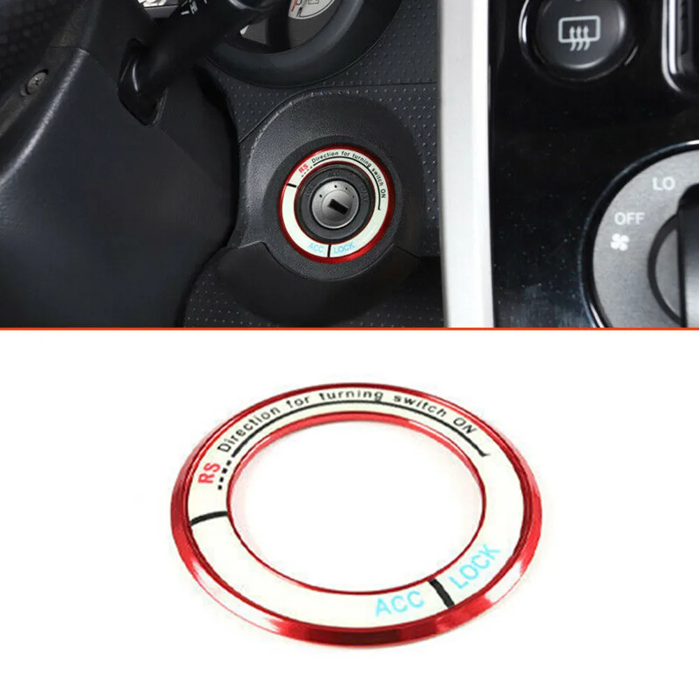 

For Toyota FJ Cruiser 2007-2014 Red Aluminum Start Button Ignition Switch Cover Protection, Anti-corrosion, Fading Protection