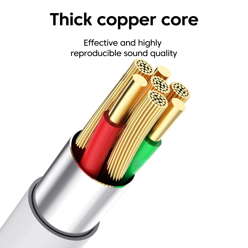 Cuffie cablate da 3,5 mm Over-Ear HiFi con controllo a filo e microfono per cellulari, tablet e laptop - Image 4