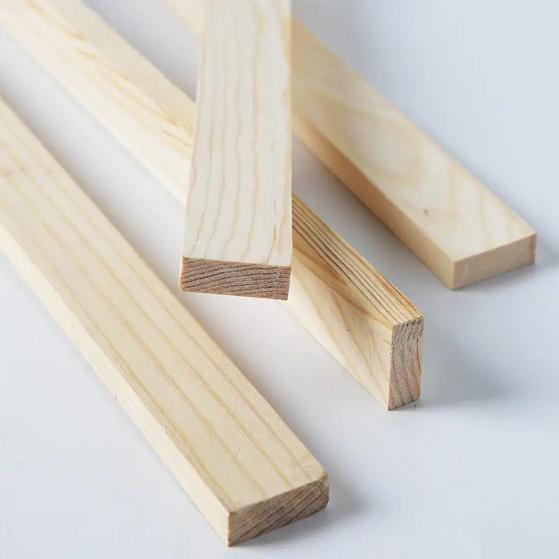 2pcs 5-10mm Ceramic Clay Board Guide Pine Wood Strip Wooden Ruler Ceramic Tool Rolling Clay Cutting Tool Solid Wood Guide Rail