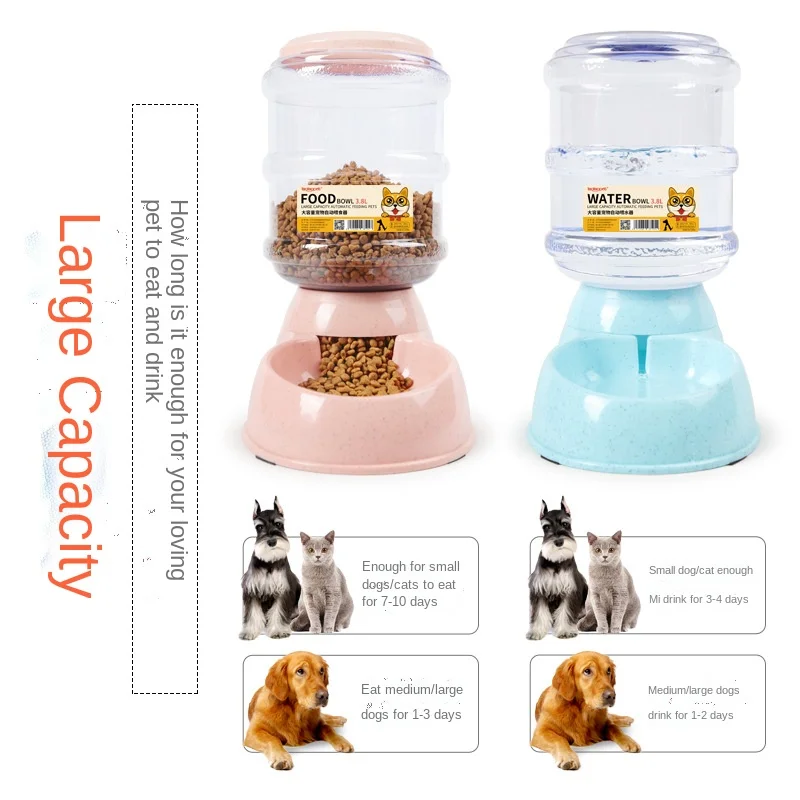 Water Bowl Automatic Dog Feeder Dispenser Stuff for Cars Doggie Bottle