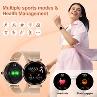 LIGE AMOLED 1.19" Screen Bluetooth Call Women Smart Watch Sports Fitness Health Monitoring Fashion Watch For Android IOS NX7Pro 2
